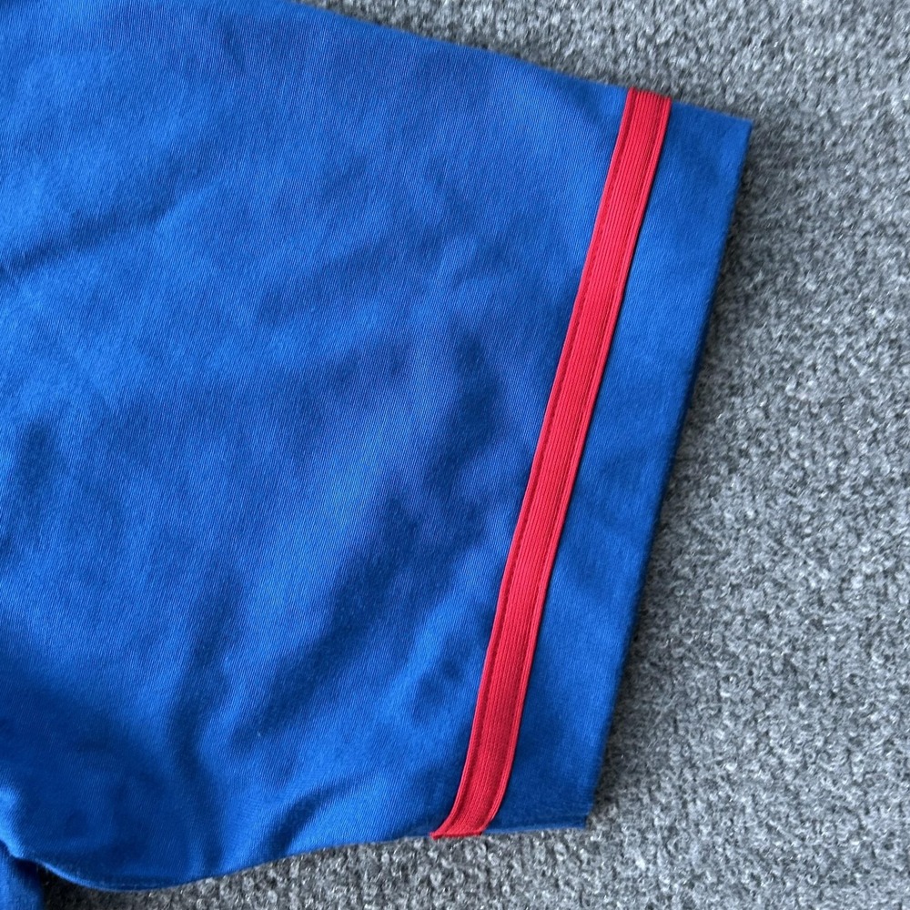 Vintage Chicago Cubs Shirt Mens XL Blue Cream MLB Baseball Nike Henley - Picture 11 of 11